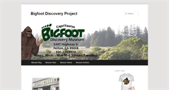 Desktop Screenshot of bigfootdiscoveryproject.com