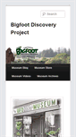 Mobile Screenshot of bigfootdiscoveryproject.com
