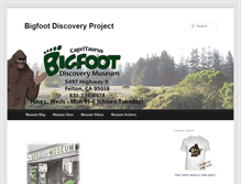 Tablet Screenshot of bigfootdiscoveryproject.com